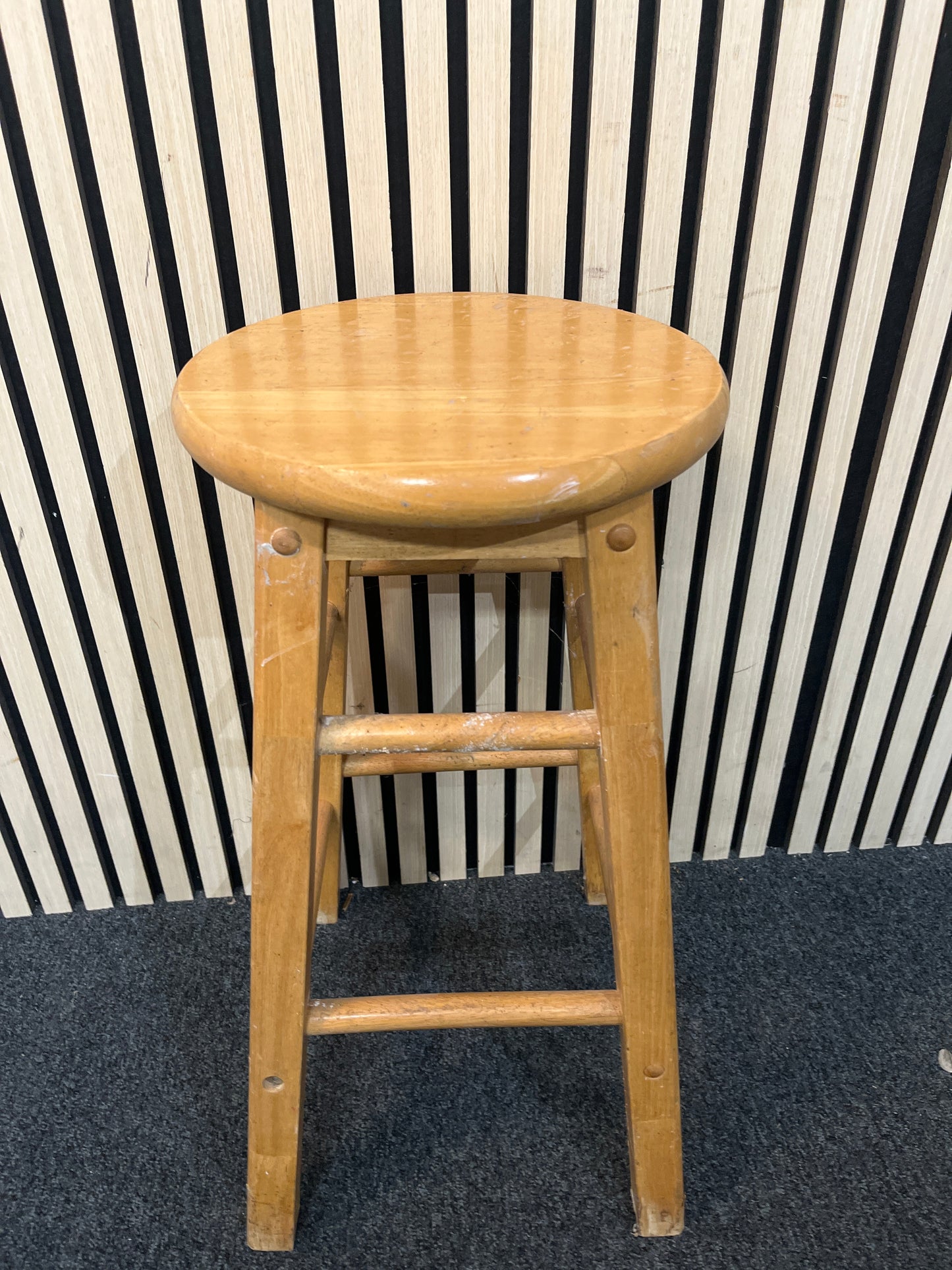 Pine footstool  1126