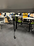 Switch NEW height adjustable expandable electric frame. Dual Motor with 3 programmable memory, 100kg load. Sit/Stand reminder. Frame color available in Black, silver or white. PRICE INC VAT AND AND  A DESKTOP FROM 1200 TO 1600L 3 image