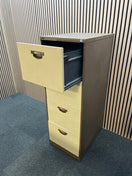 Switch Coffee and cream metal Triumph 4 drawer filing cabinet with key 3 image