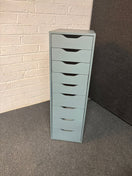 Switch Tall slim green laminate 8 drawer slim chest 1160Hx480Dx360W 2225 2 image
