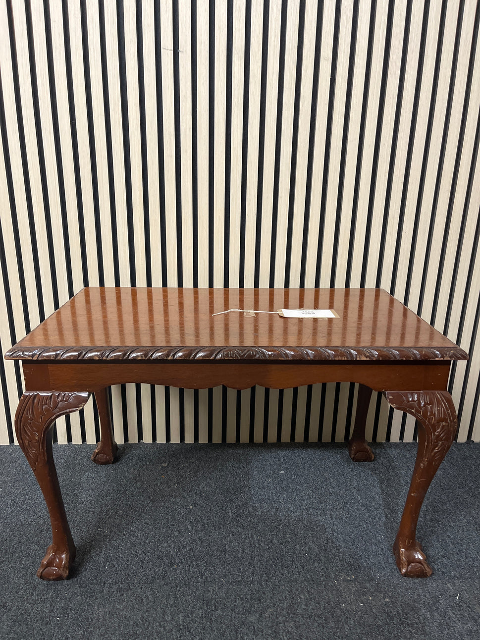 Ornate rectangular mahogany coffee table  3325