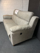 Switch Large 2 seater light grey mix fabric ELECTRIC recliner sofa 2225 2 image