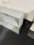 Switch Grey mdf long low  4 section bookcase with adjustable shelves 93Hx148Lx35.5D 2 image