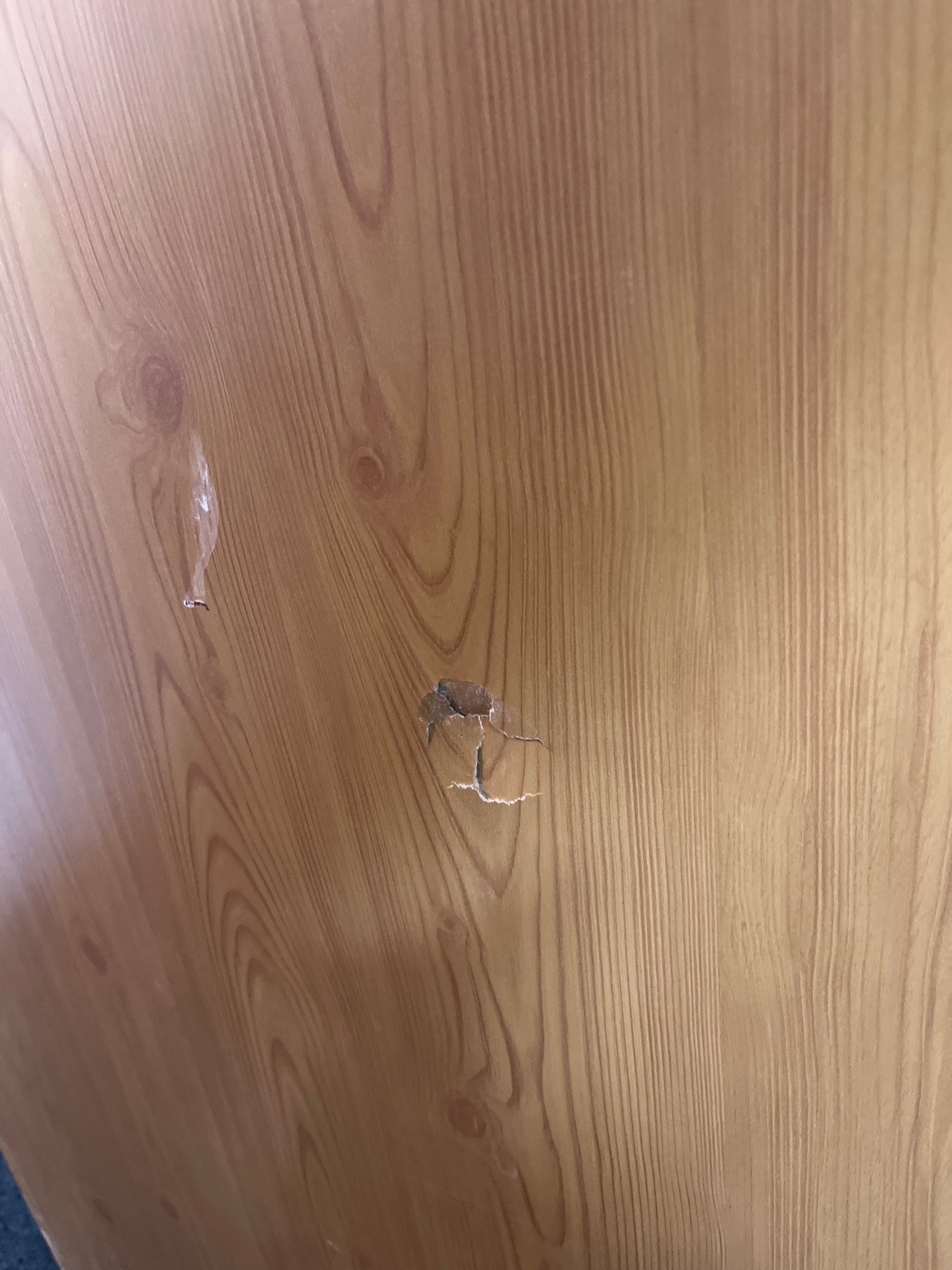 Tall pine laminate ornate 2 door wardrobe (H 180 x W 78 x D 54 cm) 2225