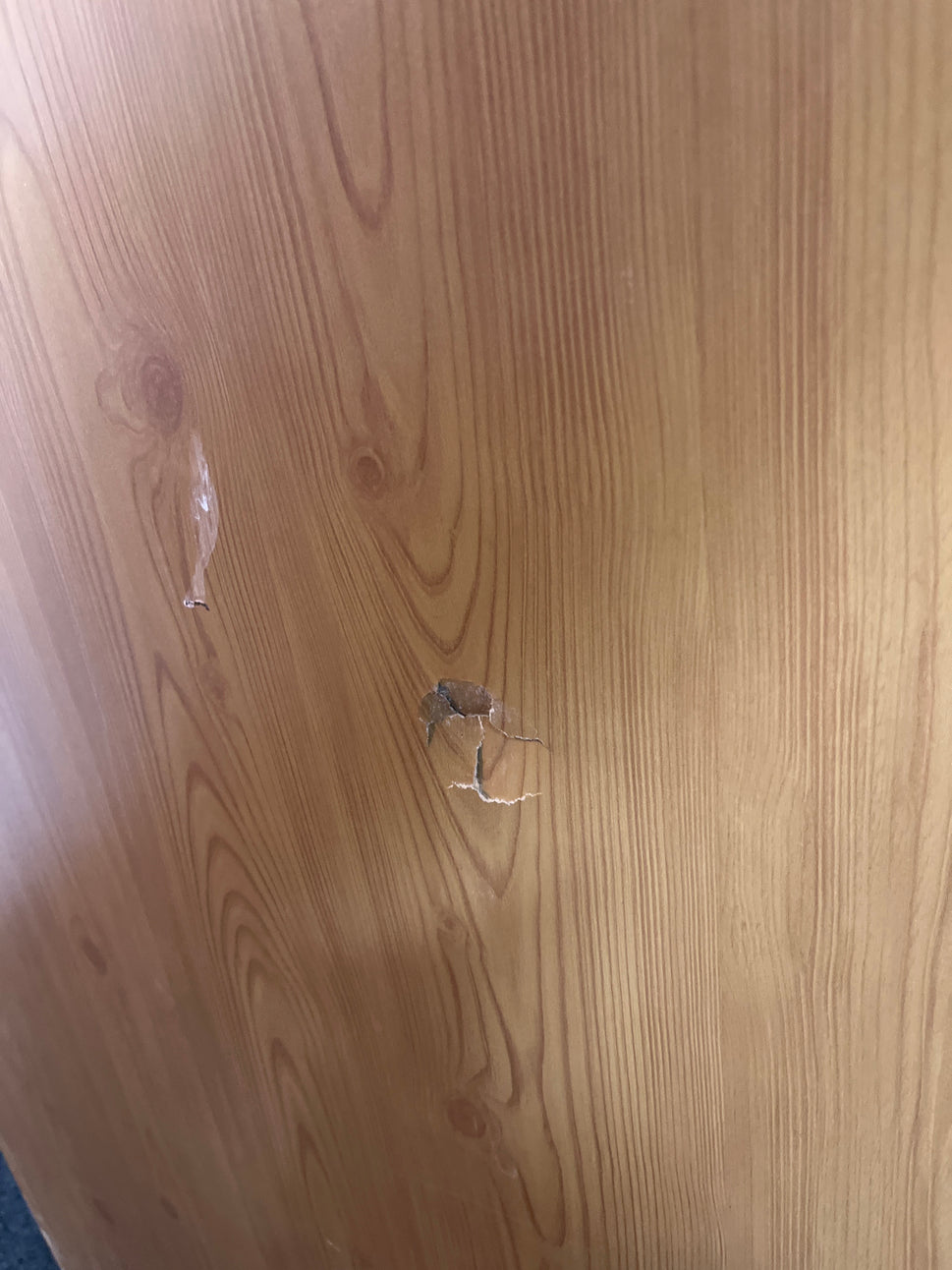 Tall pine laminate ornate 2 door wardrobe (H 180 x W 78 x D 54 cm) 2225