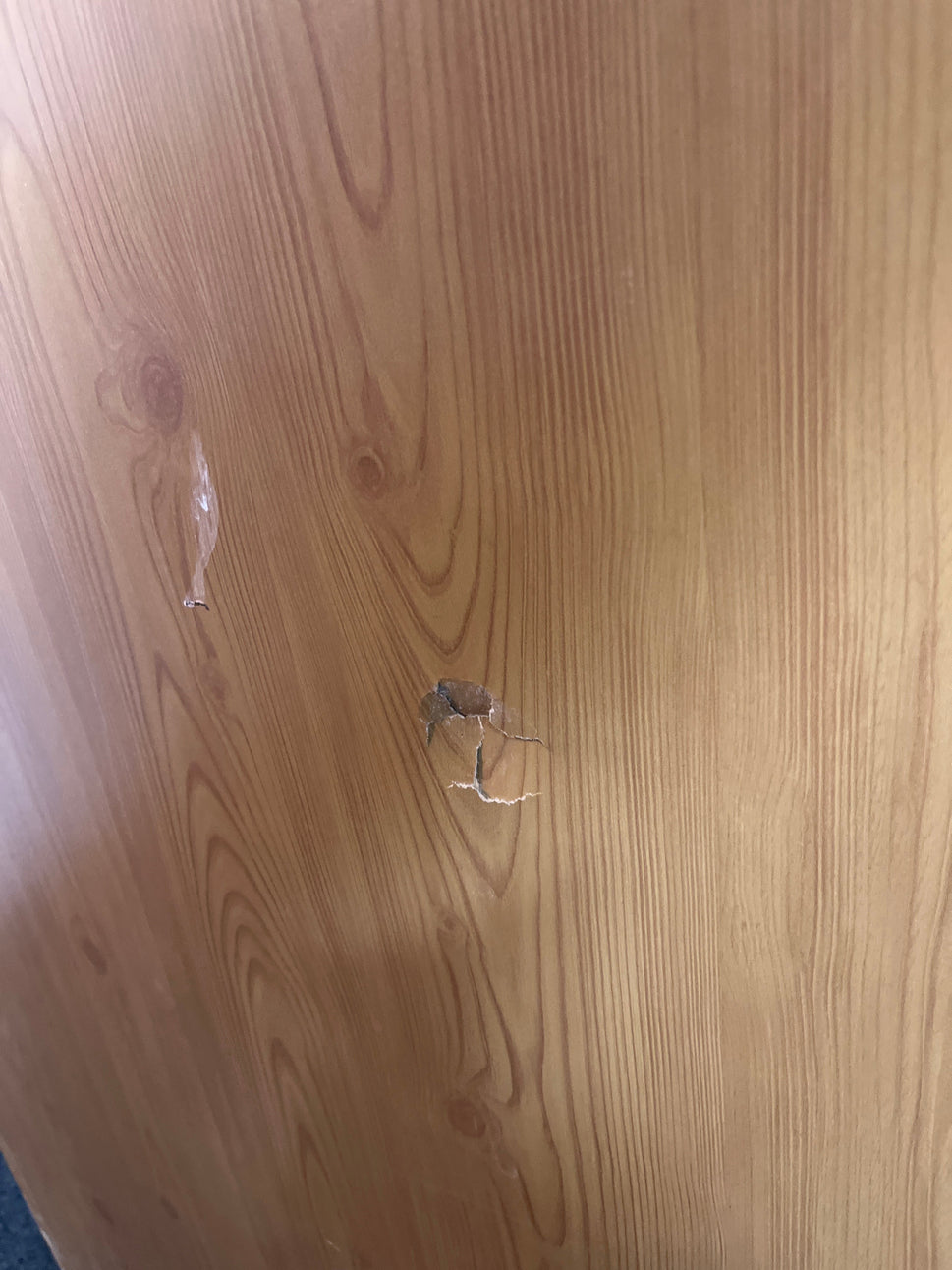Tall pine laminate ornate 2 door wardrobe (H 180 x W 78 x D 54 cm) 2225