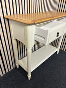 Switch Oak and grey small 2 drawer console table (H 80 x W 90 x D 39 cm) 43593 3 image