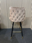 Switch NEW Tuscany tall bar stool cw back (GREY fabric) 3 image