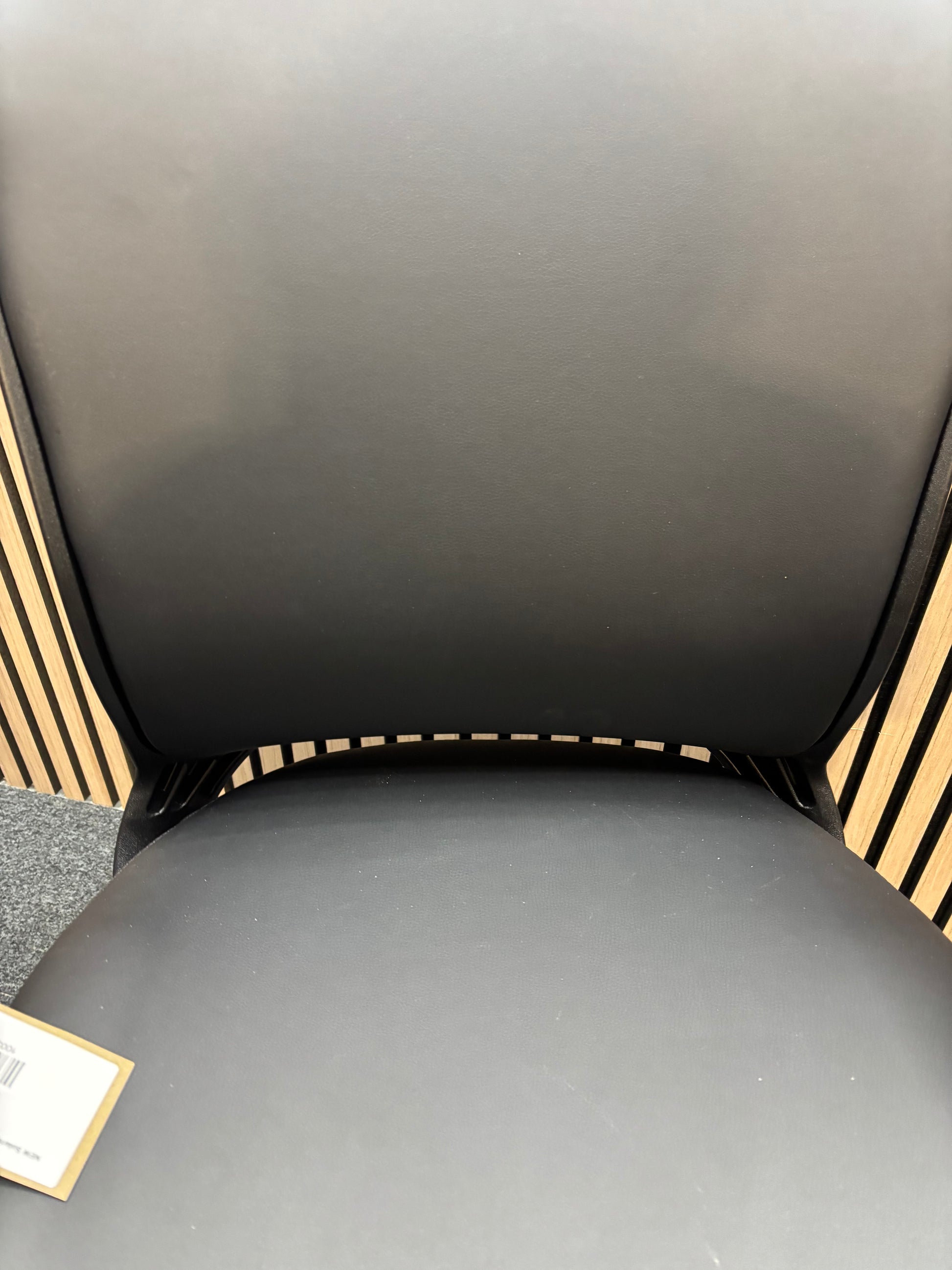 NEW Solaris height adjustable black vinyl swivel chair with arms