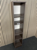 Grey oak laminate tall slim storage unit  35Wx32Dx181H  44544