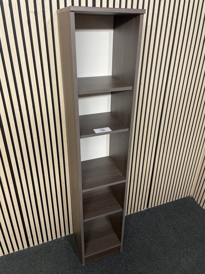 Grey oak laminate tall slim storage unit  35Wx32Dx181H  44544