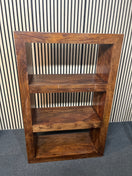 Switch Large dark wood stained 3 shelf open bookcase (H 138 x W 89 x D 36 cm) 2226 2 image