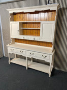 Switch Large cream painted solid pine kitchen dresser  (H 210 x W 180 x D 47 cm( 2425 3 image