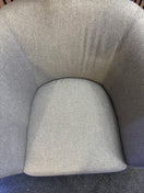 Switch Luxe single fabric tub chair in grey - Ex Demo, out of box 3 image