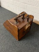 Switch Mahogany coal fireside storage unit with shovel  1325 3 image