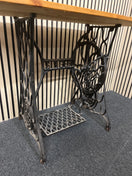 Switch Cast iron singer sewing table with solid pine top  3325 2 image