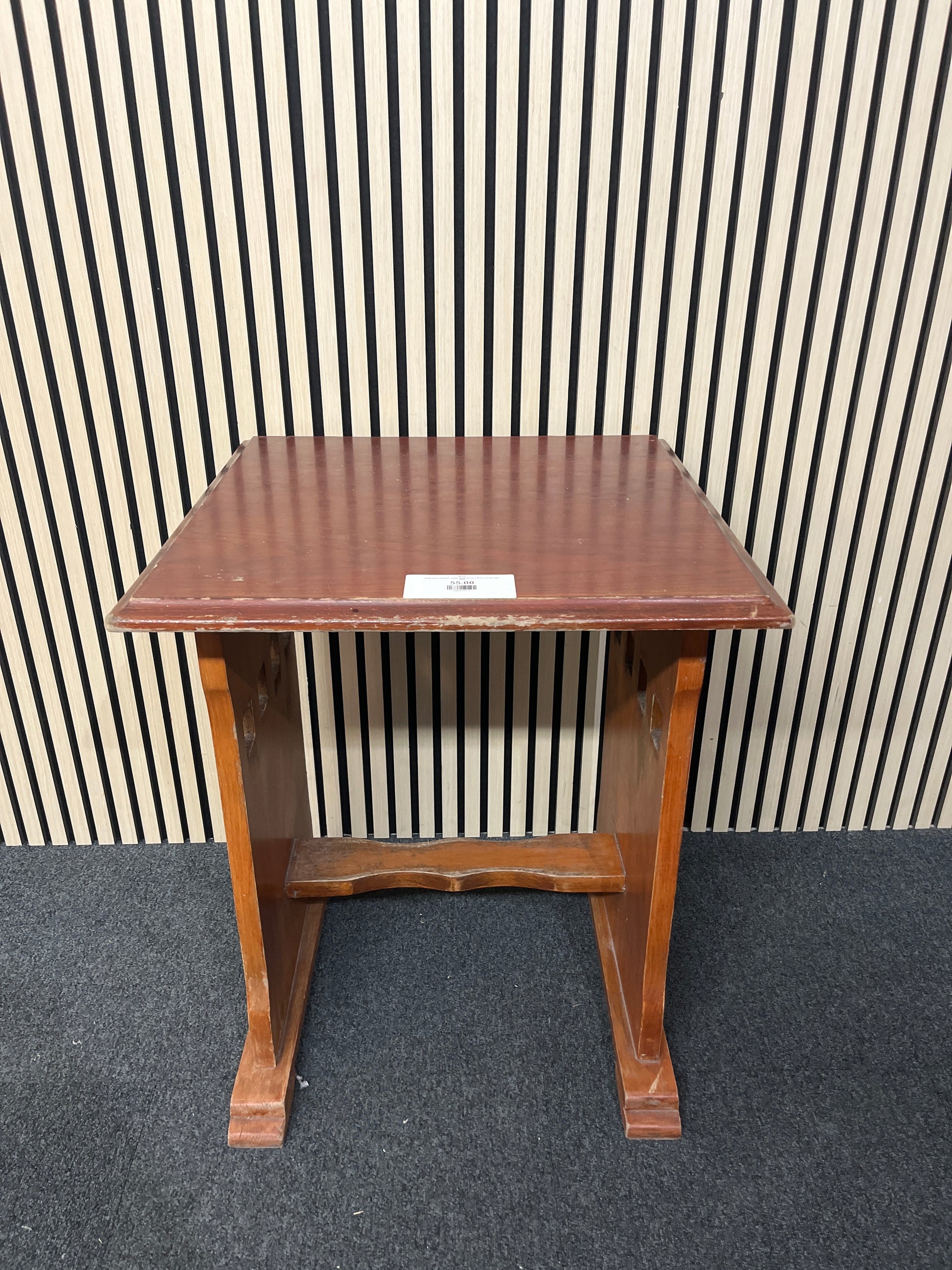 Solid pine stained  study desk (H 74 x W 61 x D 61 cm) 3325