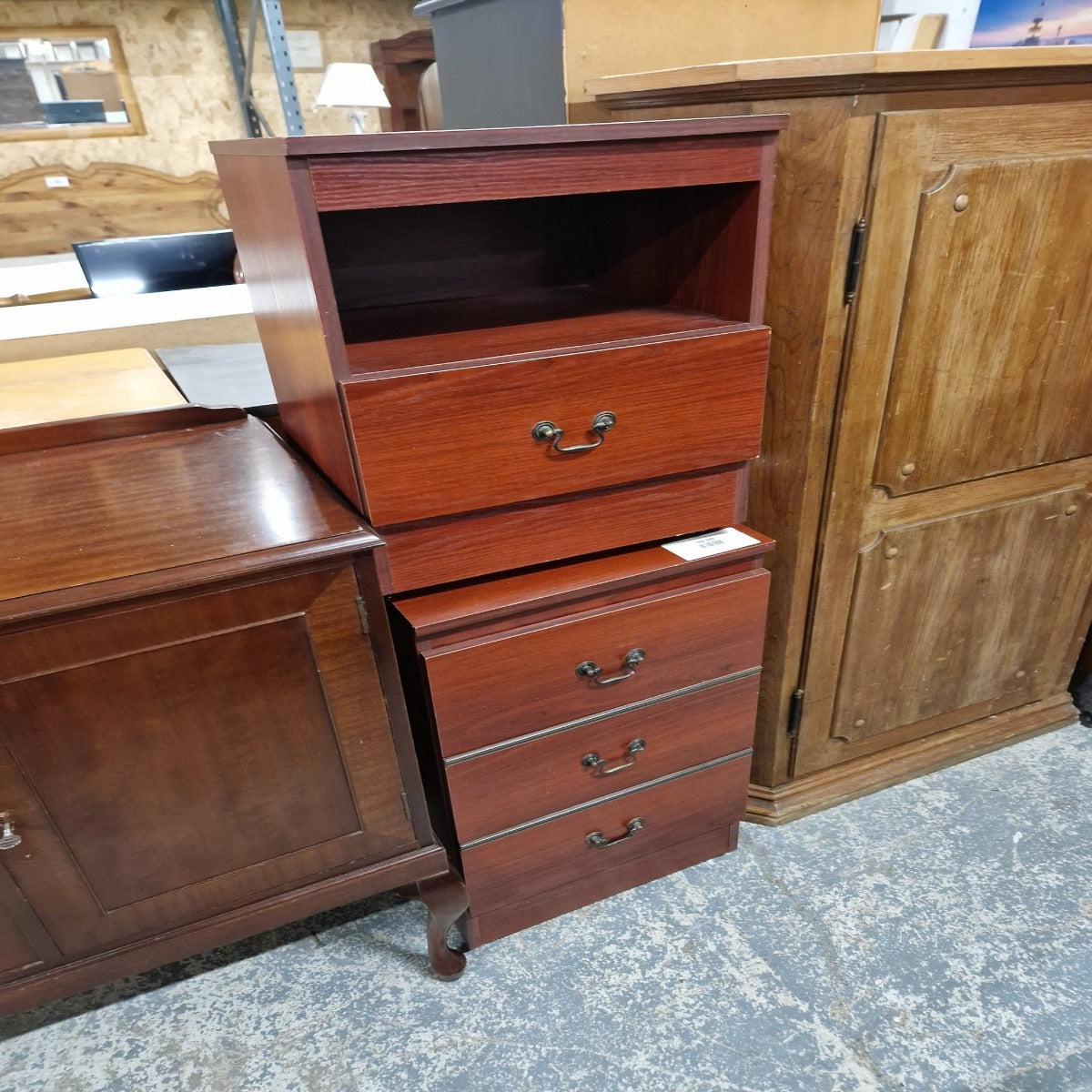 3 drawer mahogony bedsidel locker