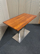 Switch Low double metal base - solid wood top 110 cm x 60 x 75 cm high 1126 3 image