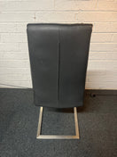 Switch Modern Black leatherette Dining chair with metal frame  1225 2 image