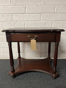 Rossmore mahogany 1 drawer bedside table (H 61 x W 64 x D 48 cm) 2225