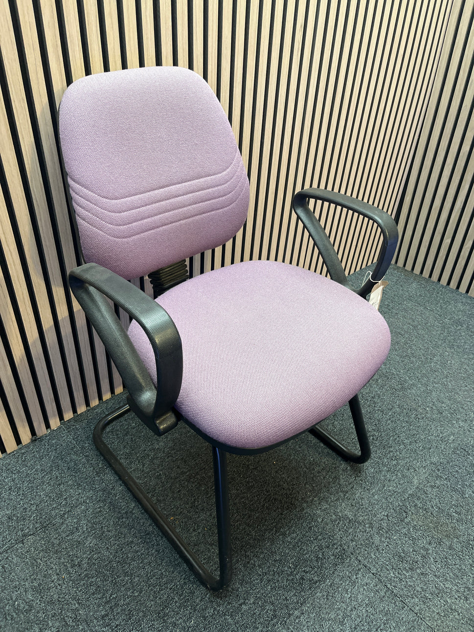 Pink Fabric Cantilever Framed Meeting Chair  3425