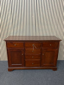 Switch Long 3 door 3 drawer dark wood stained sideboard (H 84 x W 127 x D 46 cm) 3325 2 image