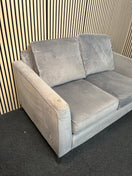 Switch 2 seater light grey suede effect high back sofa 3126 3 image