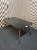 Switch Black glass and chrome rectangular kitchen table (L 150 x W 90 cm) 1126 2 image