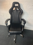 Switch Black leatherette second hand gaming swivel chair 1325 2 image