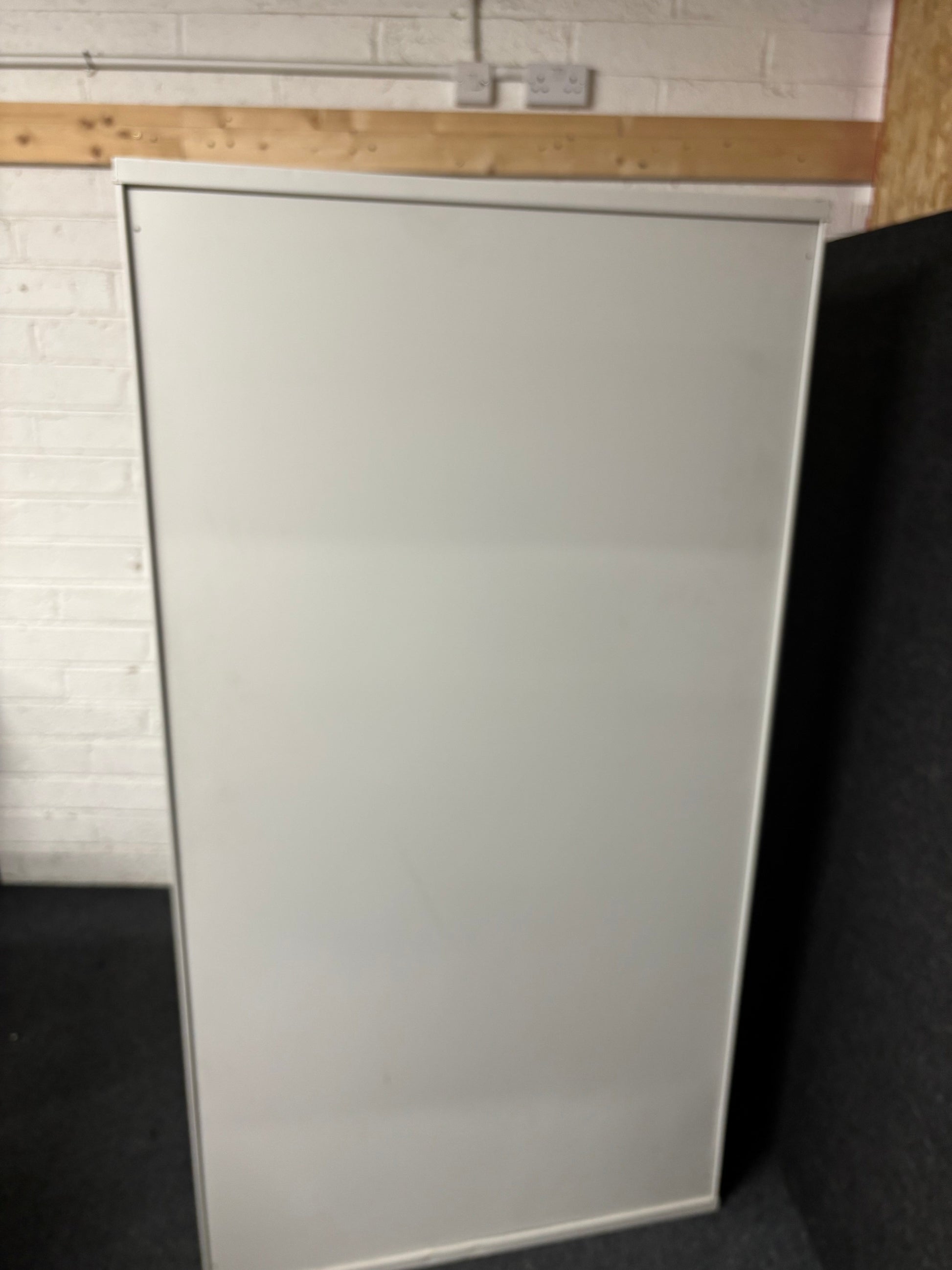 SECONDHAND MARGIN tall 6x3 grey steel storage unit with shelves