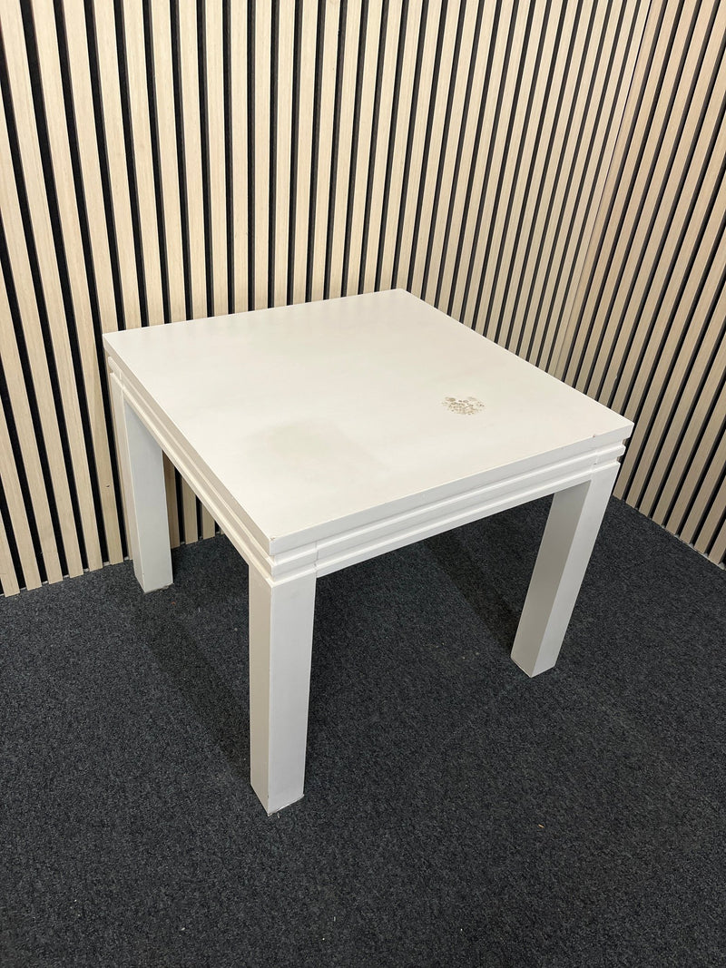 Low solid wood white painted coffee table  3325