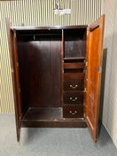 Switch Solid Mahogany 2 door gentlemans wardrobe (H 180 x W 120 x D 54 cm) 43519 3 image