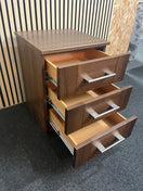 Switch Walnut laminate 3 drawer bedside locker  43738 3 image