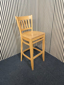 Switch Beech tall wooden stool with high back 1126 2 image