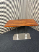 Switch Low double metal base - solid wood top 110 cm x 60 x 75 cm high 1126 3 image