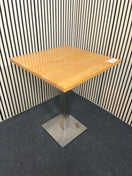 Switch Beech square dining table with metal column base (70 cm each side) 1126 2 image