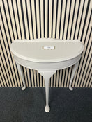 Switch White solid wood half moon table (H 75 x W 76 x D 40 cm) 1126 2 image