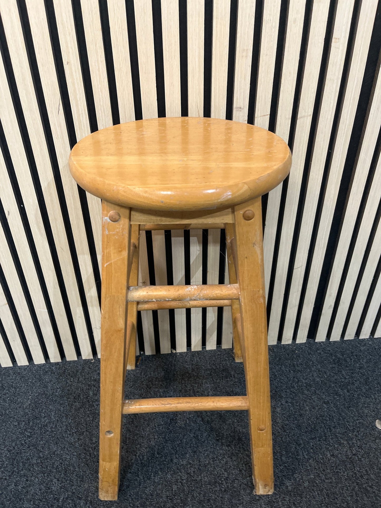 Pine footstool  1126
