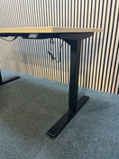 Switch 1600L height adjustable oak electric desk 3 image