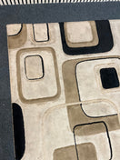 Grey and brown pattern rug (238 x 158 cm) 3126