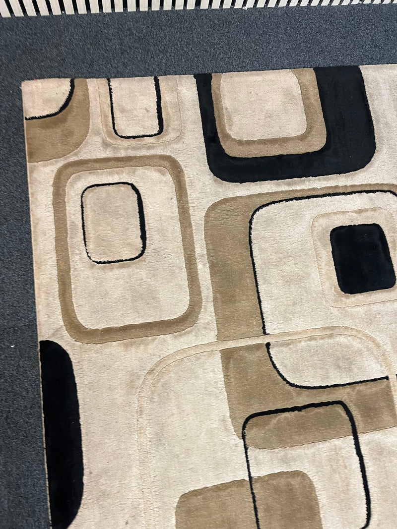 Grey and brown pattern rug (238 x 158 cm) 3126