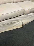 2 seater oatmeal fabric sofa 3126