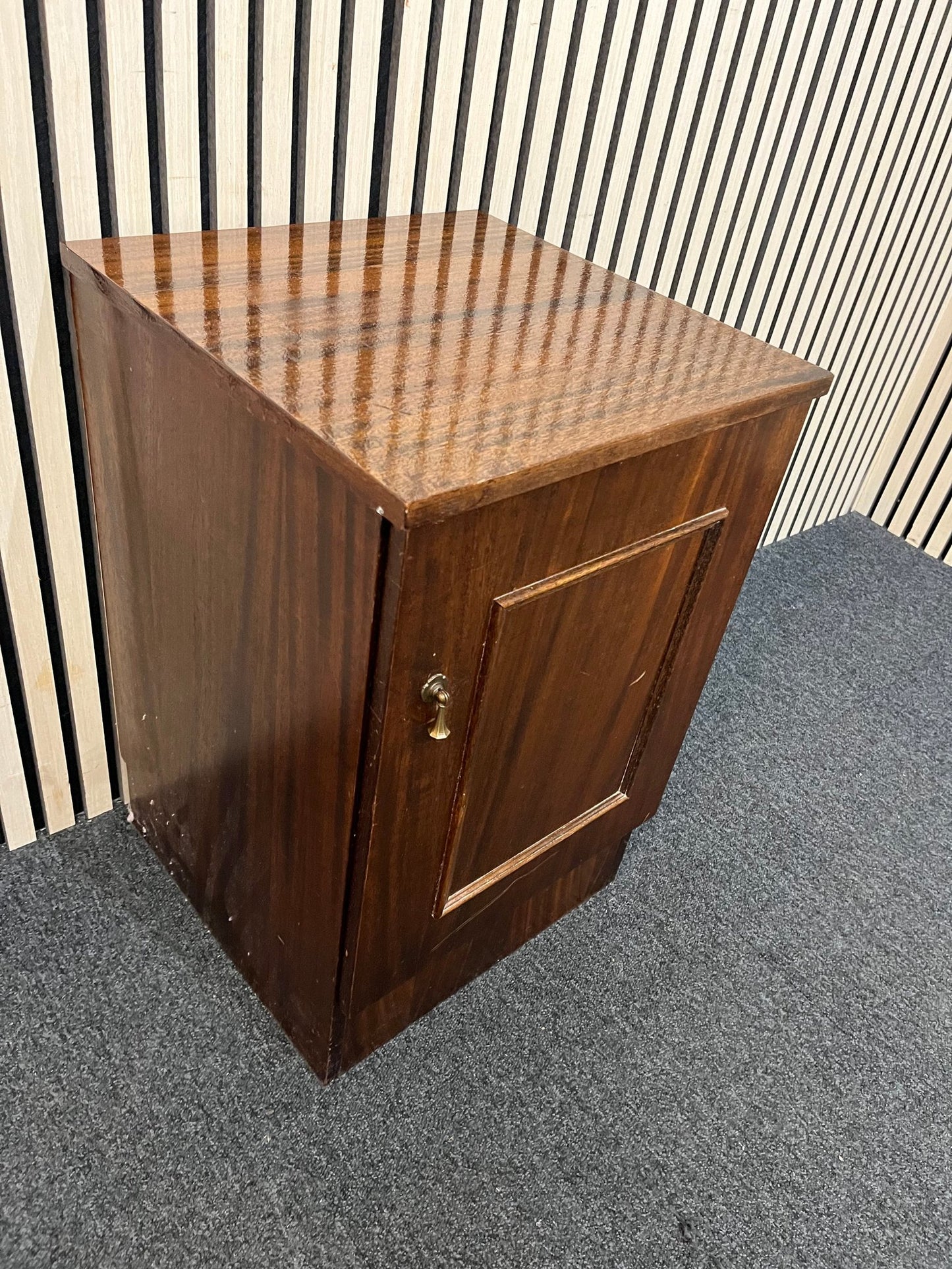 Mahogany 1 drawer bedside locker  3126