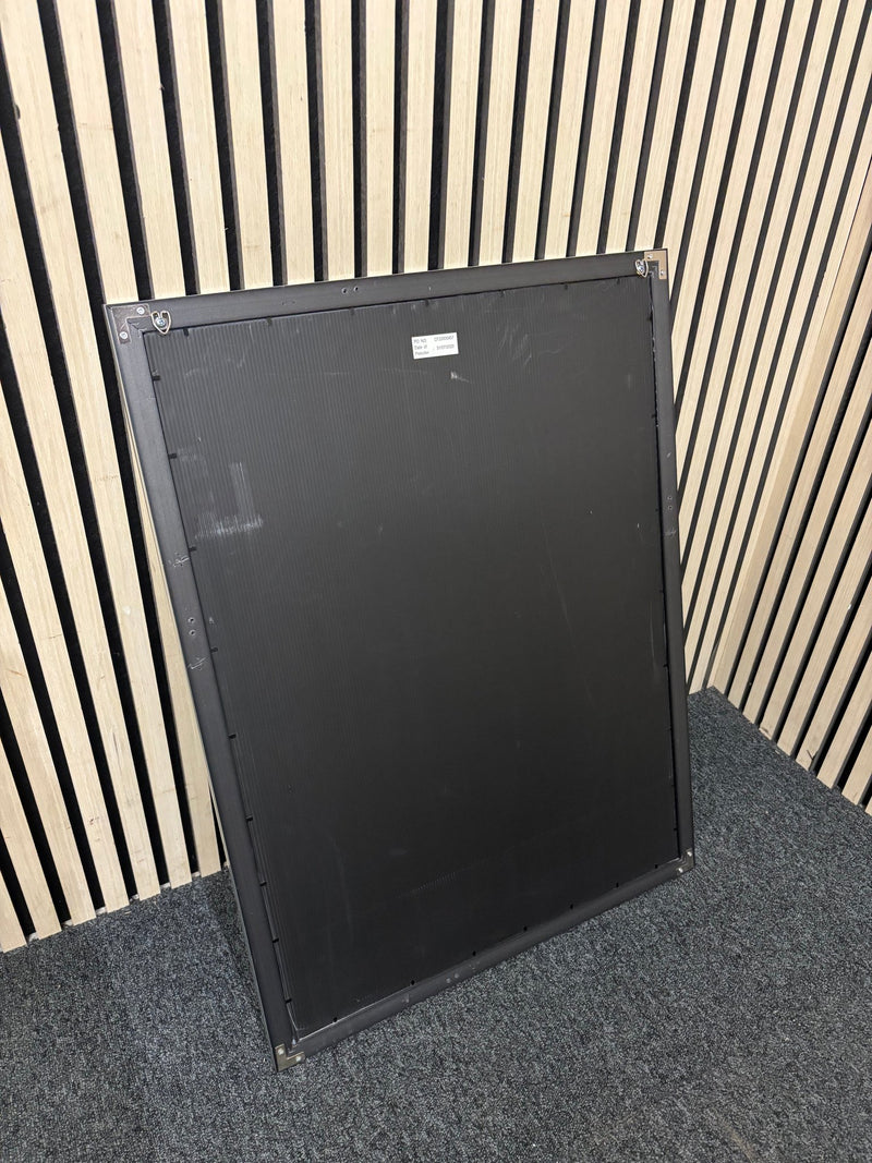 Large silver framed mirror 3126