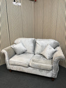 Switch 2 seater light grey fabric roll back sofa 3126 2 image