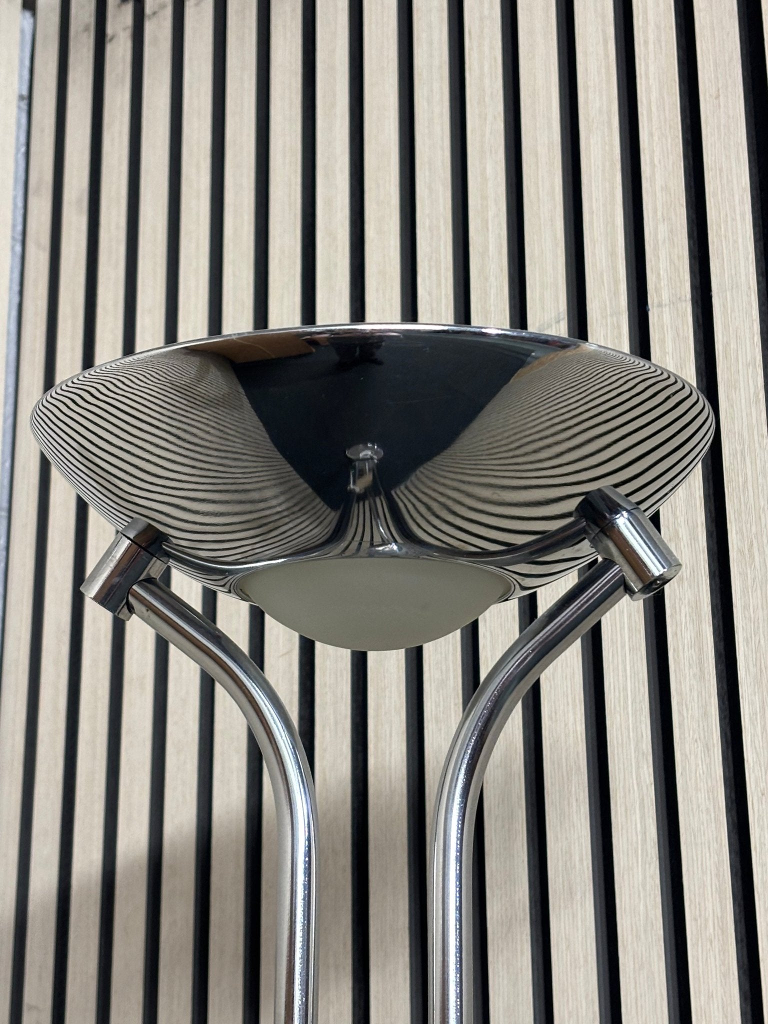 Tall chrome framed standard uplighter 3126