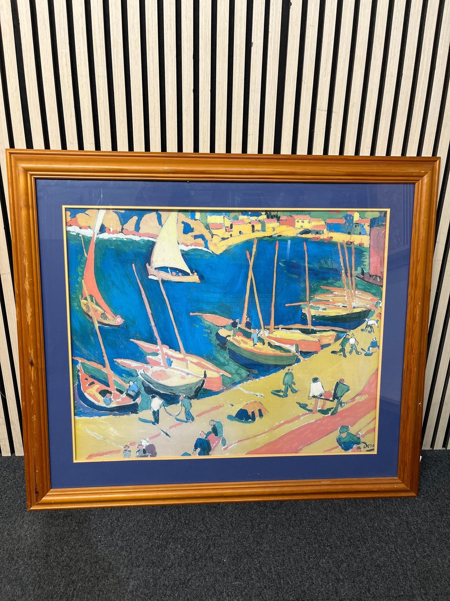 Large pine framed print (105 x 92 cm) 3126