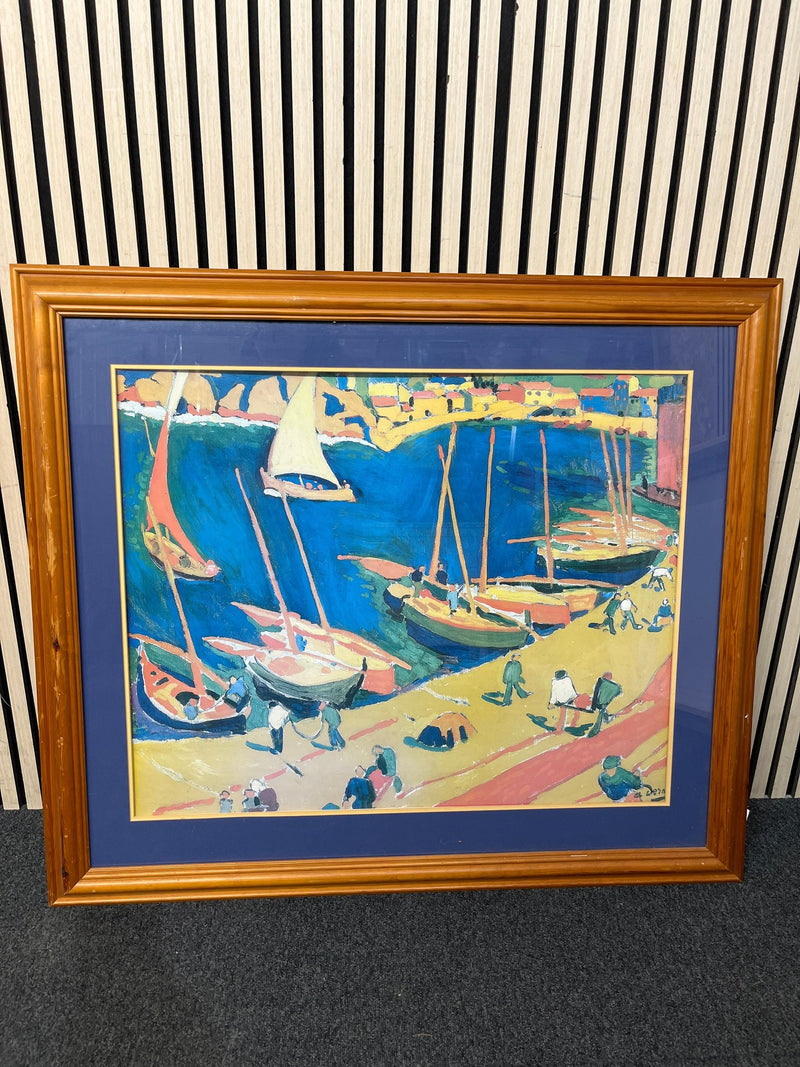 Large pine framed print (105 x 92 cm) 3126