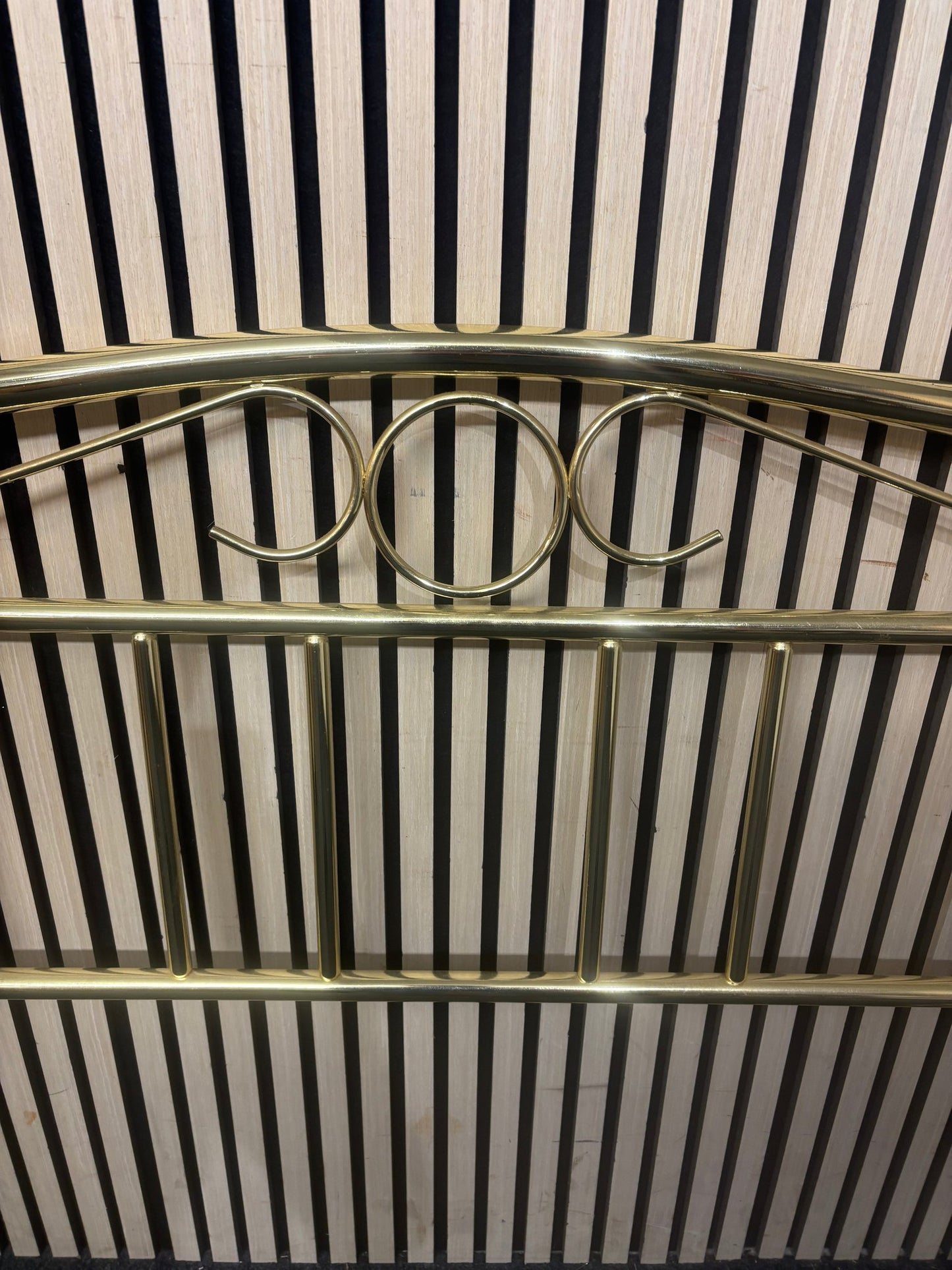 4ft 6 brass headboard 3126